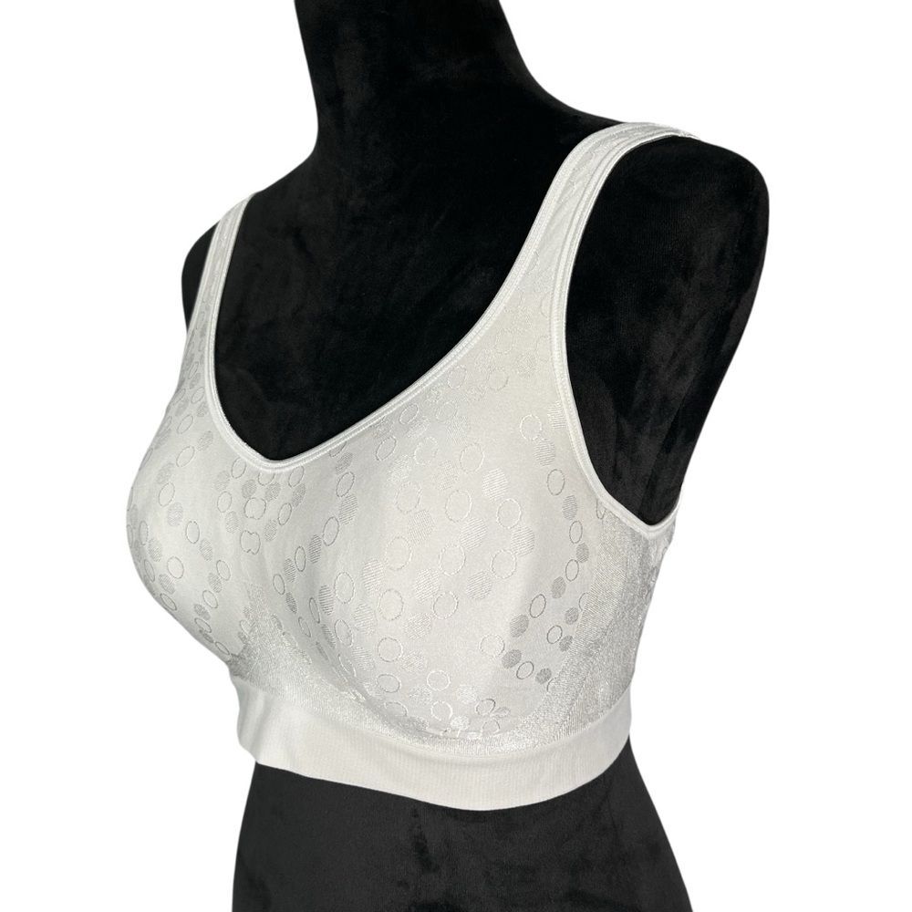 Bali Gray Wireless Bra Comfort Revolution Comfort Flex Seamless Full Coverage